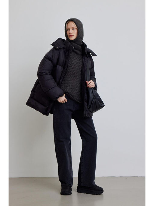 Manuka Siyah Overs?ze Cepli Sisme Mont Siyah - Waikiki фото 3