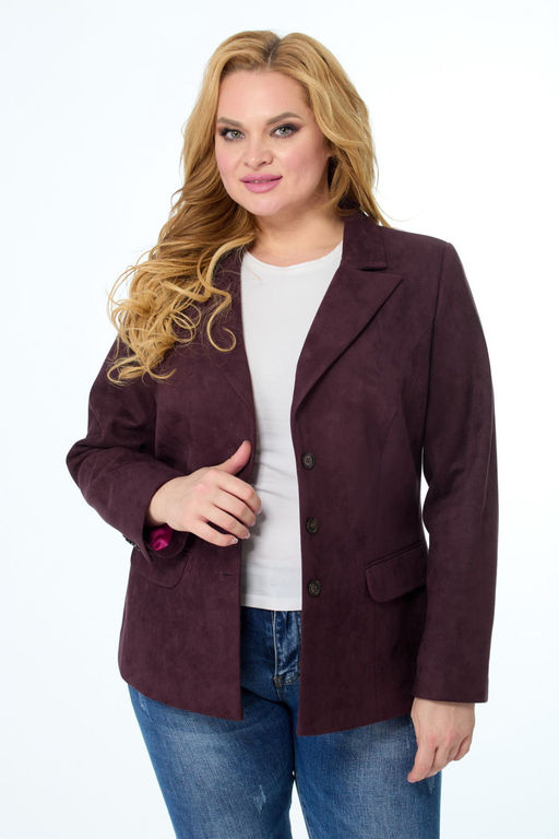 Жакет ANELLI 795 спелая вишня  фото 3