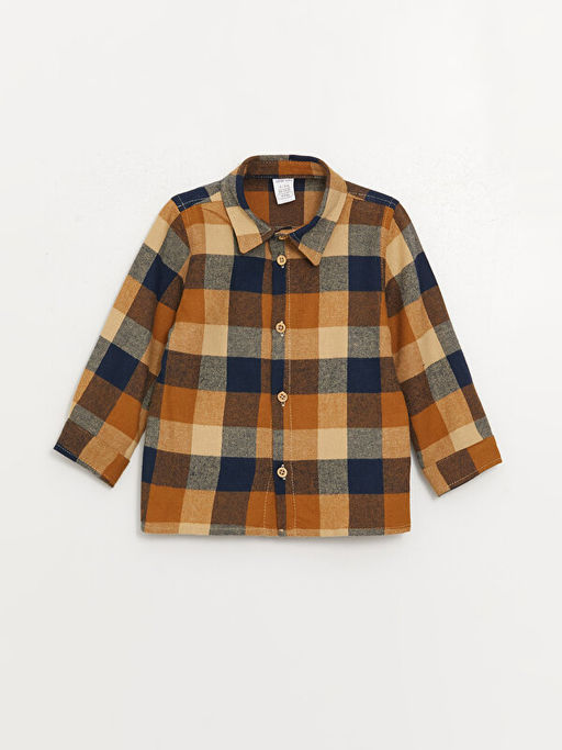 Ekose Desenli Erkek Bebek G?mlek ve Pantolon 2li