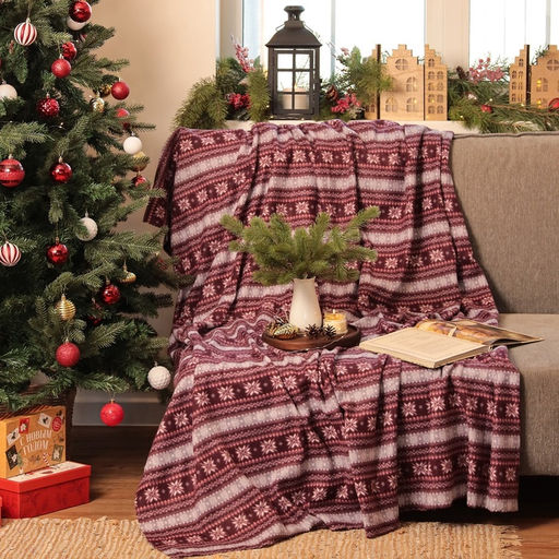 Плед флисовый новогодний «Экономь и Я. Зимний орнамент», 150×130 см