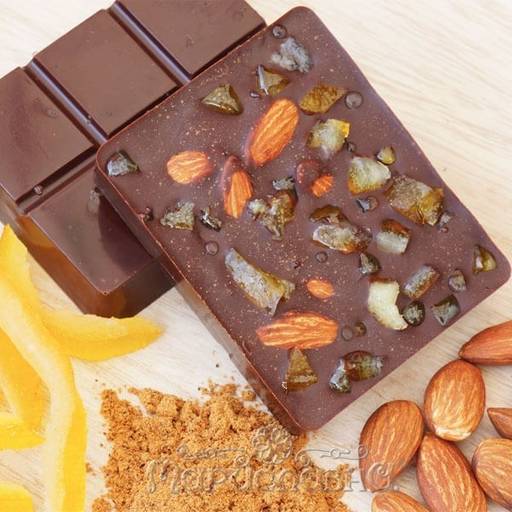 Шоколад горький Апельсин и жареный миндаль - Мариславна фото 2
