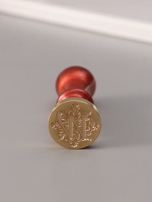 Печать для сургуча с пластиковой ручкой «Буква W на вензеле», 2.5×2.5×6.3 см