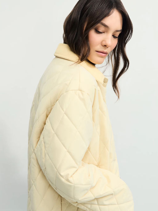 Куртка стёганая с вельветовым воротником / Zarina  фото 10