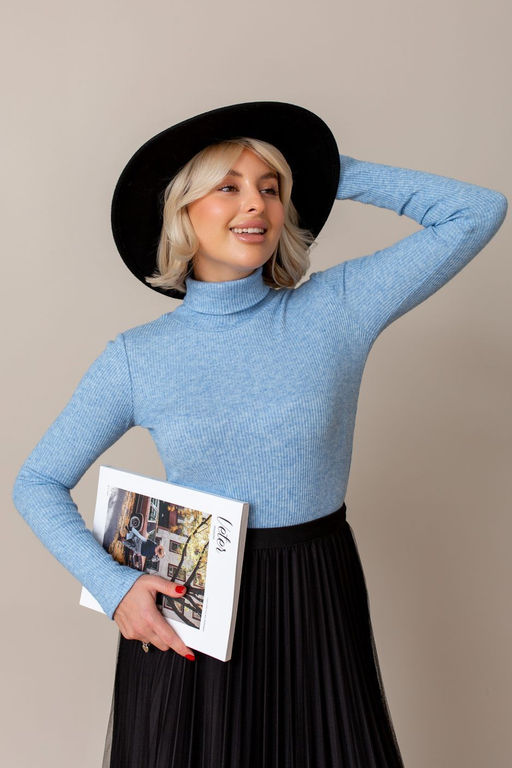 Водолазка АВ-01д голубой - Angelika фото 2