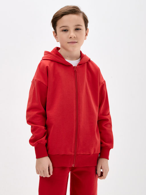 Красная толстовка для девочки - Kogankids фото 15