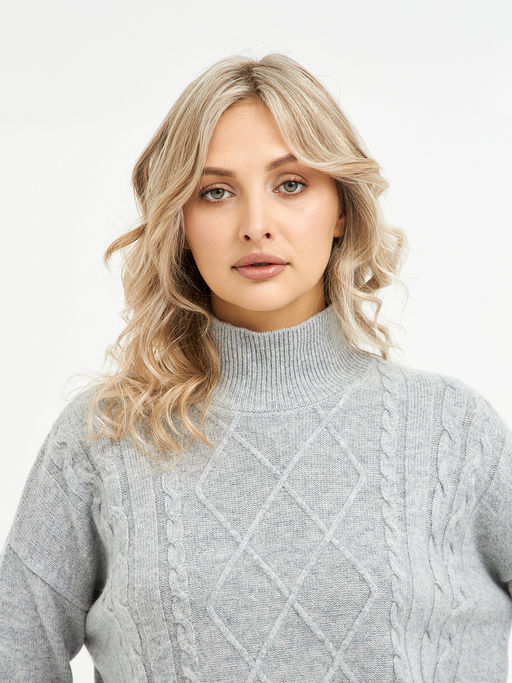 водолазка женская из шерсти с ромбами - Glenfield фото 5