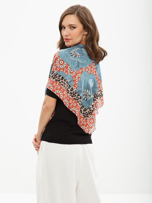 Платок жен. виск+шелк 100х100 LBL34-068-16 - Eleganzza фото 3