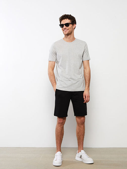 Bisiklet Yaka Penye Erkek Ti??rt