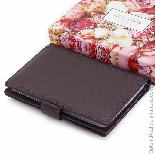 Женская кожаная обложка для паспорта и автодокументов Sergio Valentini СВ 8143-342  фото 4
