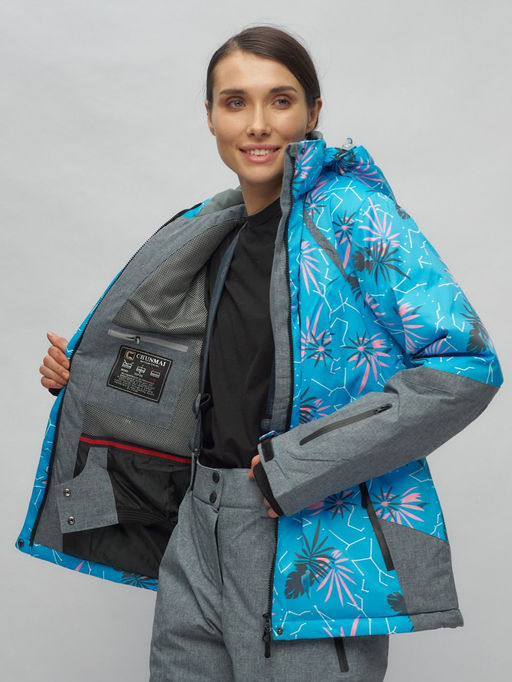 Горнолыжный костюм женский синего цвета 02216S - Chunmai фото 15