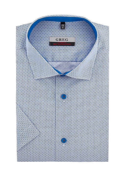 Сорочка мужская короткий рукав GREG 123/101/4702/Z/1*_GB  фото 2