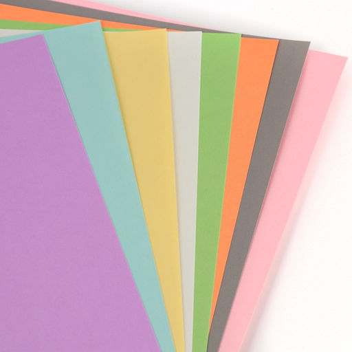 Картон цветной двусторонний А4, пастель, тонированный, 8 листов, 8 цветов, 180 г/м5, Маша и Медведь  фото 2