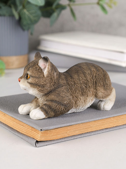 Цена за 2 шт. Фигурка Кошка 6,5 см серая / YX33101 /уп 2/36/ - Галеонтрейд фото 3