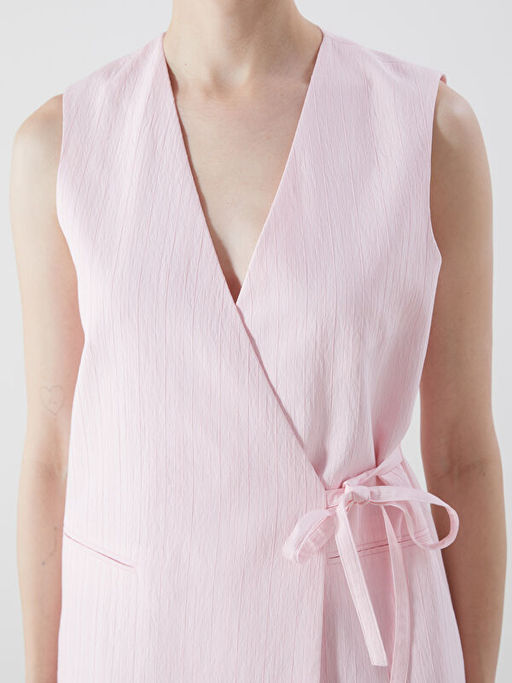 V Yaka Dokulu Kad?n Klasik Yelek