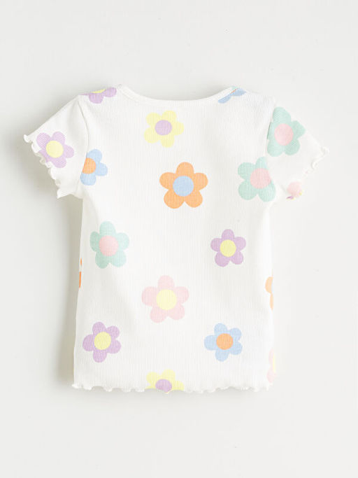 ?i?ek Bask?l? K?z ?ocuk Ti??rt