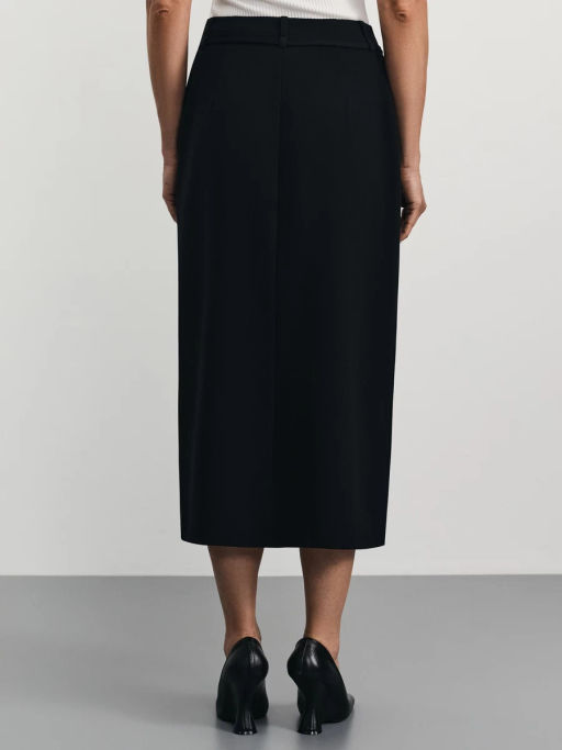 Юбка длины миди с декоративным разрезом спереди / Zarina фото 5