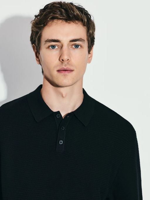 Джемпер поло текстурной вязки / Zarina