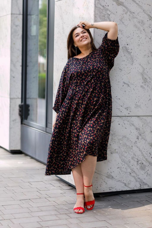 Платье Luxury Moda 1439 темно-синий