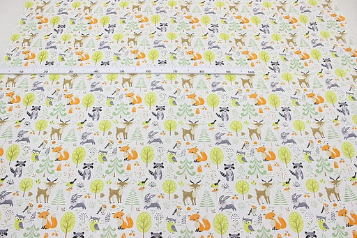 Бязь Сказочные звери, СОРТ2, ш.1.5м, хлопок-100%, 110гр/м.кв - Купава фото 2