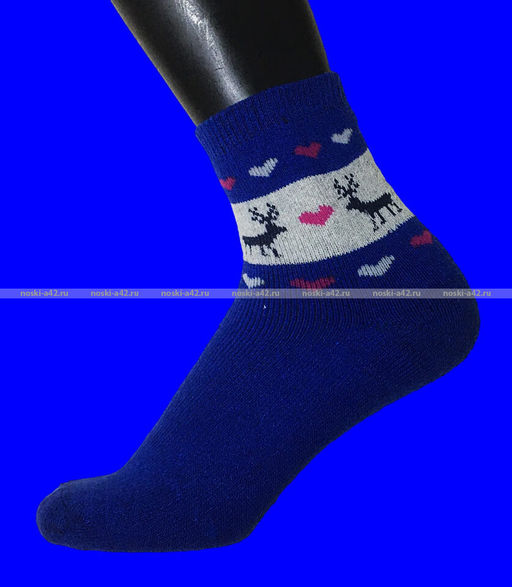 Цена за 12 пар. Термоноски женские внутри махра "ОЛЕНИ" арт. 716 (613)