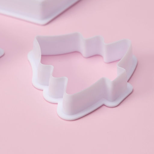 Формы для печенья новогодние Доляна Пряничный домик, набор 8 предметов, пластик, белые фото 7