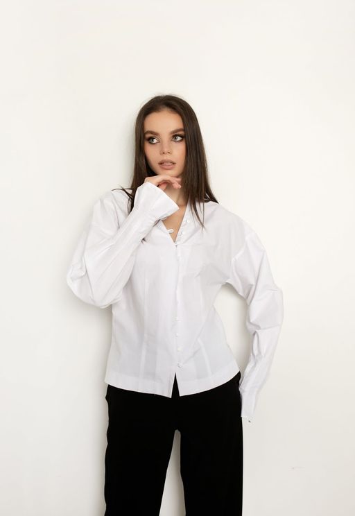Блуза AURA 2061-176 белый  фото 3