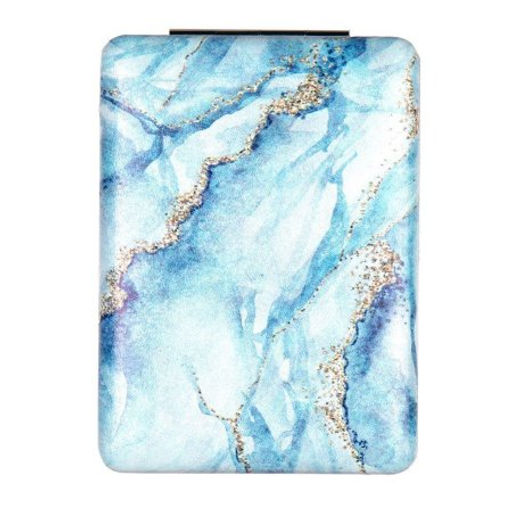 Зеркало карманное 6х8,5 см / GT354 /уп 50/300/ кожзам, стразы микс - Галеонтрейд фото 4