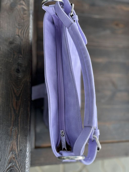 Женская сумка хобо из эко кожи 007 Фиолетовый - Cidirro фото 5