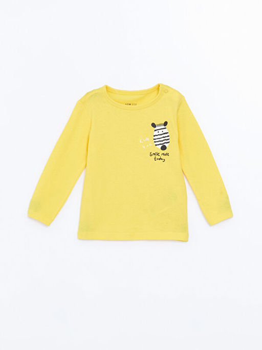 Bisiklet Yaka Uzun Kollu Bask?l? Erkek Bebek Pijama Tak?m? - Waikiki фото 2