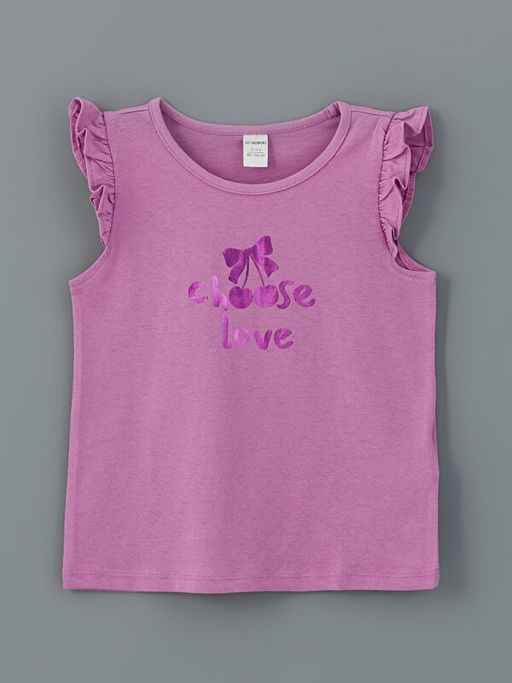 Kurdele Detayl? K?z ?ocuk Atlet