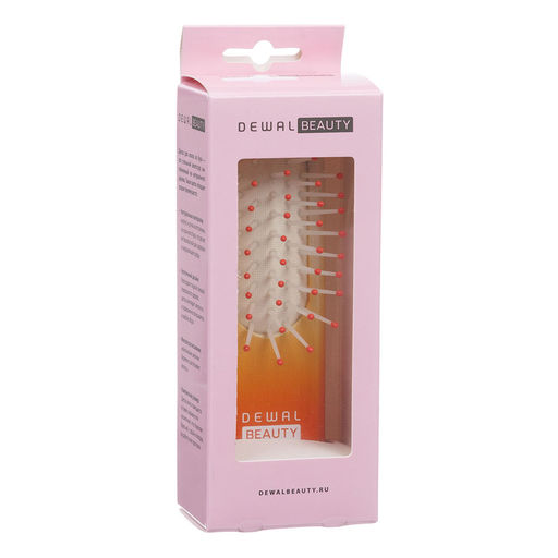 Массажная щетка мини Caramel DEWAL BEAUTY DBCL425orange-white  фото 4