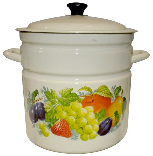 ЭМ_Кастрюля 12,0 л цилиндр (декор), арт 41804-242/6 КМК