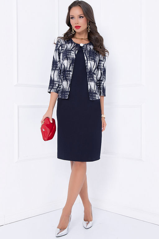 ПЛАТЬЕ АЛЕЦЬО (БЛУ СИЛЬВЕР) - Bellovera фото 5