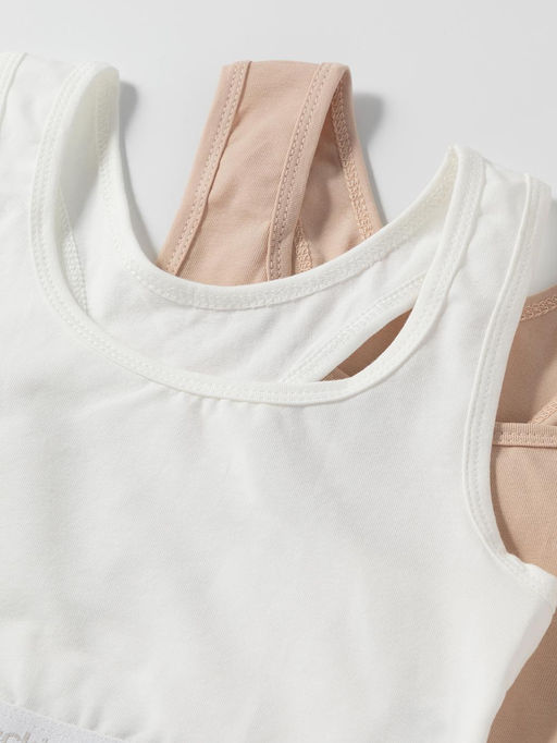 К 1198-2уп/нюдовый беж,сахар набор майка-топ для дев