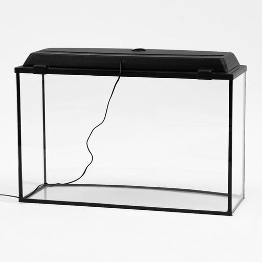 Аквариум Телевизор с крышкой, 120 литров, 80 х 32,5 х 50/55 см, чёрный - Пижон фото 3