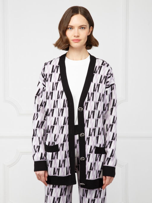 Кардиган женский ZZ-02009 black/lavender - Eleganzza фото 3