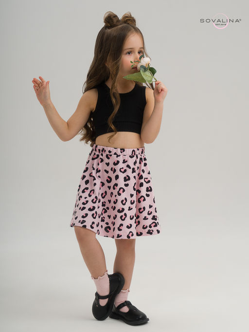 Костюм Мальвина КТ черный-нежный леопард - Sovalina фото 14