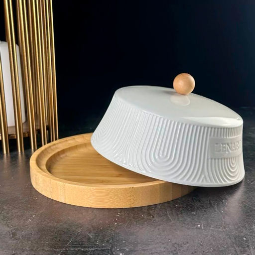 Масленка Lenardi Bamboo 17см под.уп. (х20) Фарфор арт.140-081