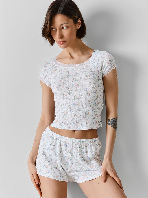 Комплект домашний женский белый укороченный - Mark formelle фото 4