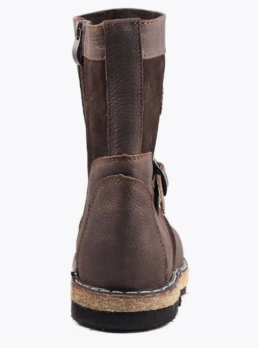 Монголки подростковые коричневые, войлочная подошва - Мирунт фото 17