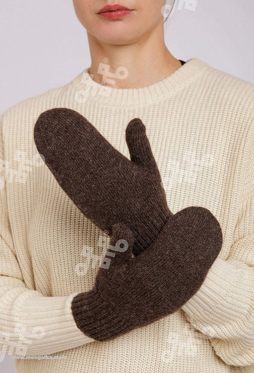 Шерстяные варежки (арт. 04183) - Mongolka фото 3