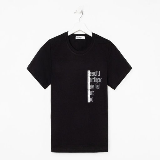 Футболка женская KAFTAN «Beautiful», чёрный, р-р 44-46