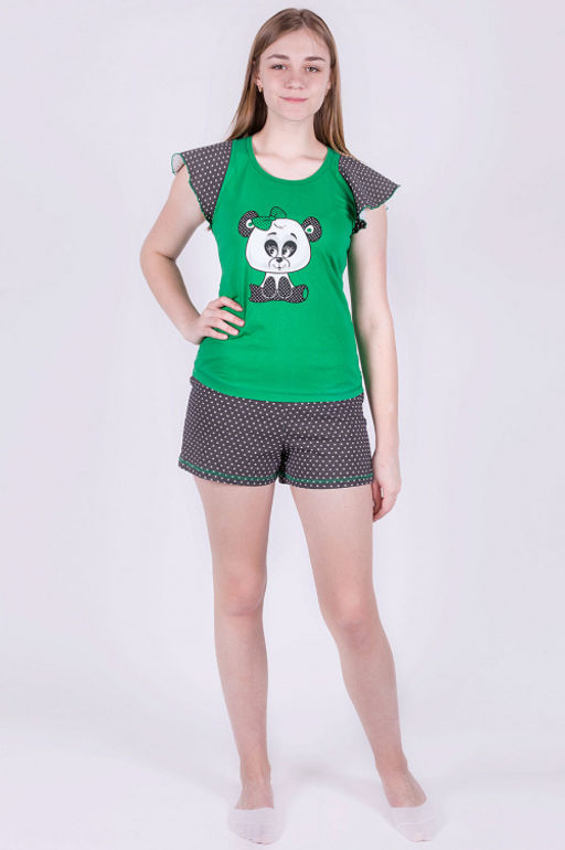 Арт. 8237 Пижама с шортами 38-44 (4 шт) Цвет:ассорти - Калинка фото 2