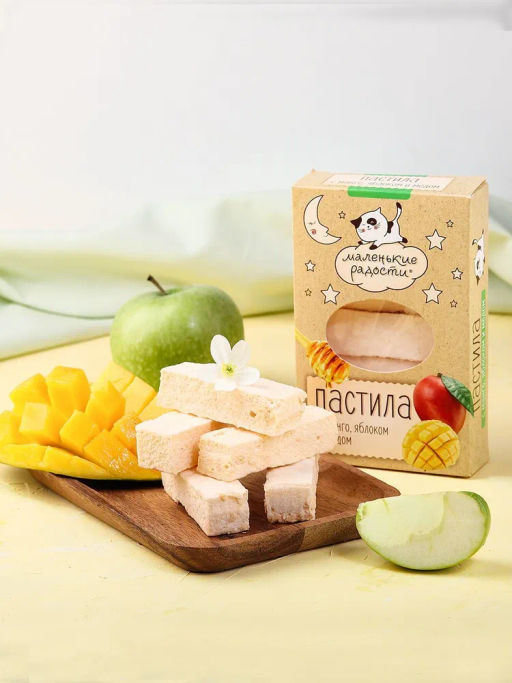 Пастила Маленькие радости Манго, яблоко и мёд 95г - Берестов А.с. фото 4