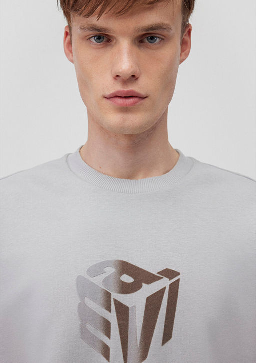 Gri Sweatshirt - Mavi фото 6