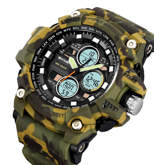 Часы наручные Skmei мужские электронные спортивные 2349green-camo