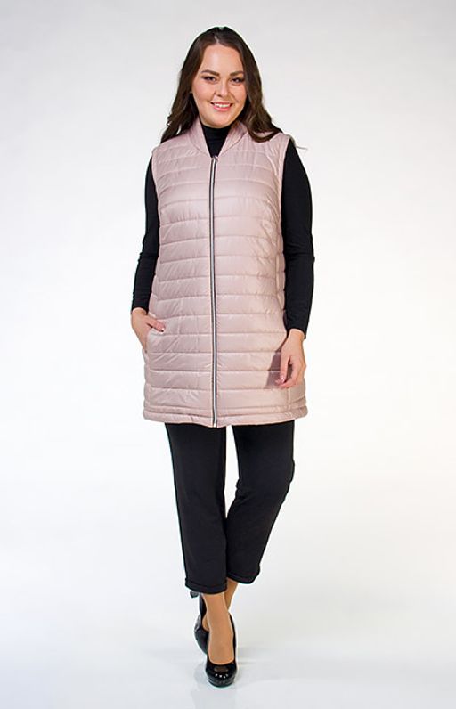 Удлиненный стеганый жилет на подкладке - Ckc collections фото 4