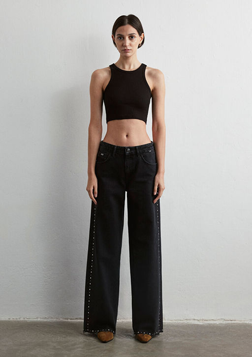 2li Kad?n Basic Fitilli Atlet - Mavi фото 5