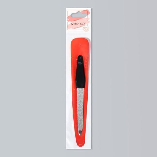 Цена за 4 шт. Пилка металлическая для ногтей, 12 см, чёрная, цвет серебристый