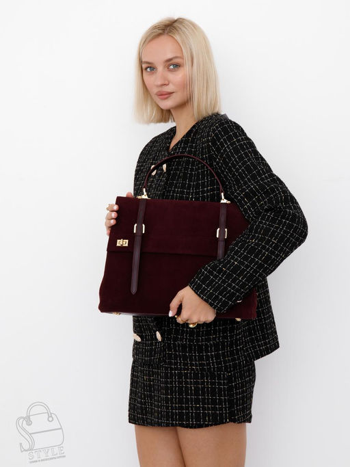Сумка женская кожаная 1020L a.red Polina&Eiterou  в Новосибирске